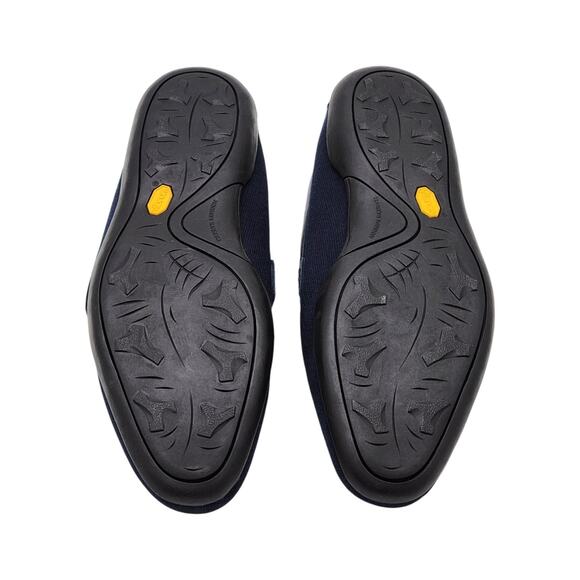 Harrys London Basel Knit Cotton Men's Loafers Blue - New $495 - Picture 6 of 9